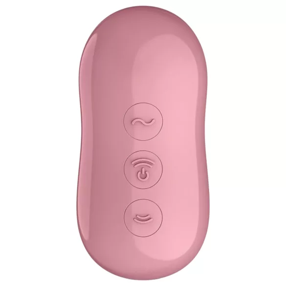 Satisfyer Cotton Candy - klitorinis oro vibracijos vibratorius - koralų spalvos