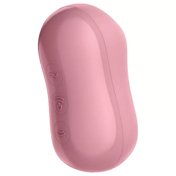 Satisfyer Cotton Candy - klitorinis oro vibracijos vibratorius - koralų spalvos