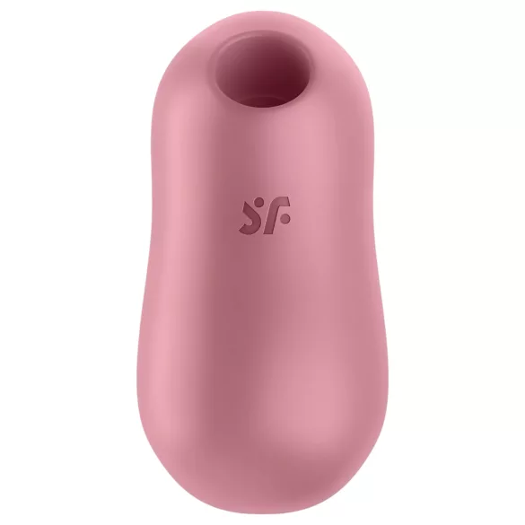 Satisfyer Cotton Candy - klitorinis oro vibracijos vibratorius - koralų spalvos