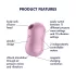 Satisfyer Cotton Candy - klitorinis oro bangų vibratorius - įkraunamas