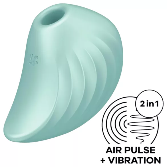 Satisfyer Pearl Diver - klitorinis vibratorių su oro bangomis - mėtų spalvos