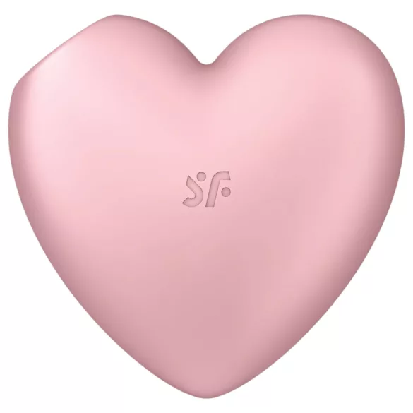Satisfyer Cutie Heart - klitorio stimuliatorius su oro bangomis - rožinis