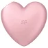 Satisfyer Cutie Heart - klitorio stimuliatorius su oro bangomis - rožinis