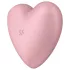 Satisfyer Cutie Heart - klitorio stimuliatorius su oro bangomis - rožinis