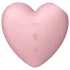 Satisfyer Cutie Heart - klitorio stimuliatorius su oro bangomis - rožinis