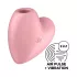 Satisfyer Cutie Heart - klitorio stimuliatorius su oro bangomis - rožinis