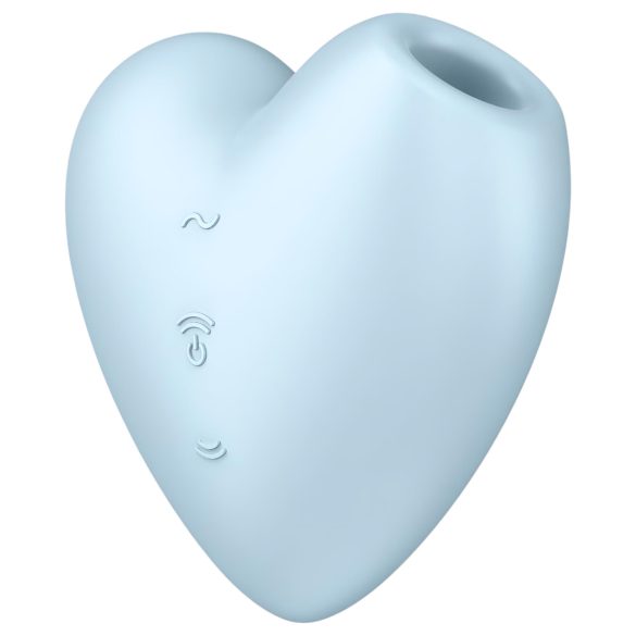 Satisfyer Cutie Heart - įkraunamas oro bangų klitorio vibratorius (mėlynas)
