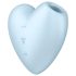 Satisfyer Cutie Heart - įkraunamas oro bangų klitorio vibratorius (mėlynas)