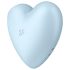 Satisfyer Cutie Heart - įkraunamas oro bangų klitorio vibratorius (mėlynas)