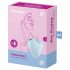Satisfyer Cutie Heart - įkraunamas oro bangų klitorio vibratorius (mėlynas)