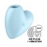 Satisfyer Cutie Heart - įkraunamas oro bangų klitorio vibratorius (mėlynas)