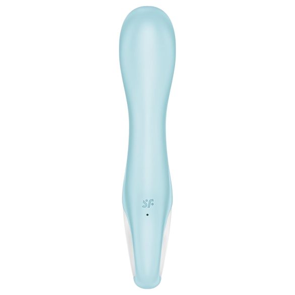 Satisfyer - vibratorius su oro pompa - išmanus, pumpuojamas, mėlynas