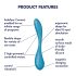 Satisfyer G-spot Flex 5 - išmanus G-taško vibratorius (žalias)