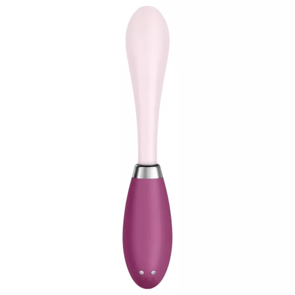 Satisfyer G-Spot Flex 3 - G taško vibratorius - įkraunamas - rožinis/raudonas