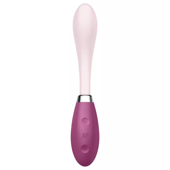Satisfyer G-Spot Flex 3 - G taško vibratorius - įkraunamas - rožinis/raudonas