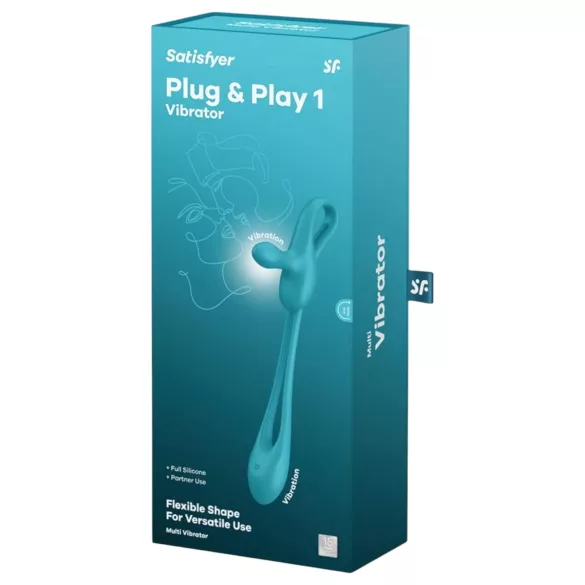 Satisfyer Plug & Play - analinis vibratorius ir penio žiedas