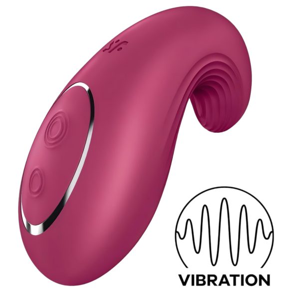 Satisfyer Dipping Delight - įkraunamas klitorio vibratorius (raudonas)