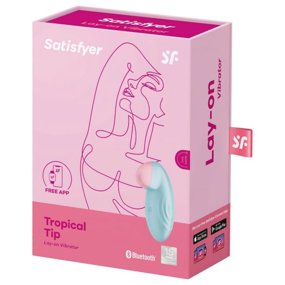 Satisfyer Tropical Tip - klitorinis vibratorius - mėlynas