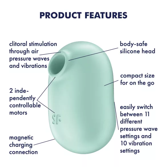 Satisfyer Pro To Go 2 - klitorio stimuliatorius oro bangomis