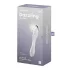 Satisfyer Dazzling Crystal 1 - dvigubas stiklinis dildo - skaidrus