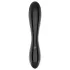 Satisfyer Dazzling Crystal 1 - dvigalis stiklinis dildo - juodas