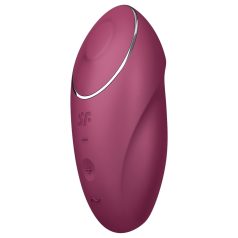   Satisfyer Tap & Climax 1 - 2in1 vibratorius ir klitorio stimuliatorius (raudonas)