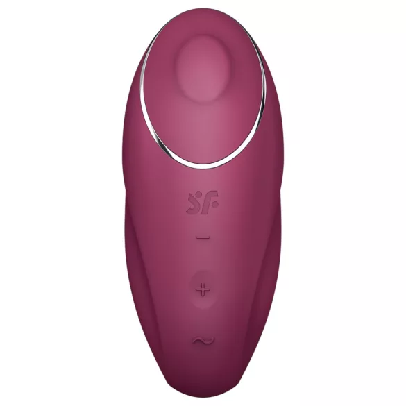 Satisfyer Tap & Climax 1 - vibratorius ir klitorio stimuliatorius - raudonas