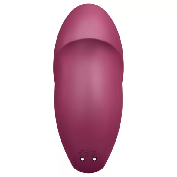 Satisfyer Tap & Climax 1 - vibratorius ir klitorio stimuliatorius - raudonas