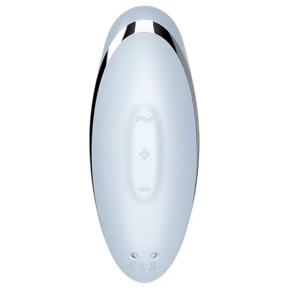 Satisfyer Tap & Climax 2 - klitorinis stimuliatorius ir vibratorius - mėlynas