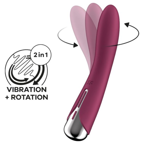 Satisfyer Spinning Vibe 1 - G taško vibratorius su besisukančia galvute