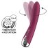Satisfyer Spinning Vibe 1 - sukimos galvutės G-taško vibratorius (raudonas)