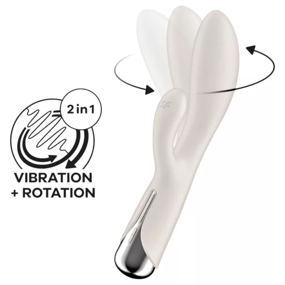 Satisfyer Spinning Rabbit 1 - sukamasis triušio vibratorių klitoriui