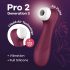 Satisfyer Pro 2 Gen3 - raudonas klitoriui su banga.