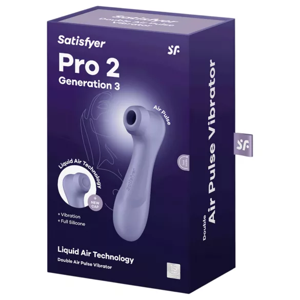 Satisfyer Pro 2 Gen3 - klitorinis stimuliatorius oro bangomis - įkraunamas