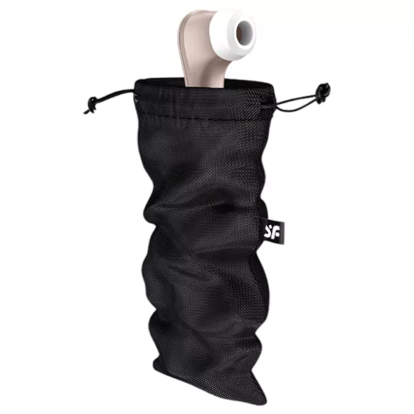 Satisfyer Treasure Bag L - diskreti laikymo maišelis - vidutinis - juodas