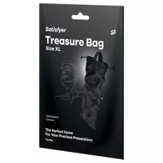   Satisfyer Treasure Bag XL - diskreti laikymo krepšys - didelis - juodas