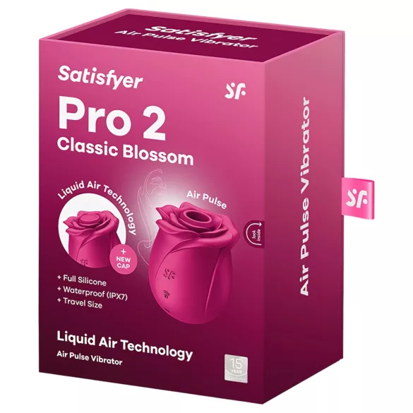 Satisfyer Pro 2 Classic Blossom - klitorio stimuliatorius su oro bangomis