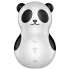 Satisfyer Pocket Panda - bangomis oro srovėmis veikiantis klitorio vibratorius (juodas)