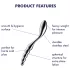 Satisfyer Star Force 1 - metalinis analinis kaištis su burbuliukais - sidabrinis
