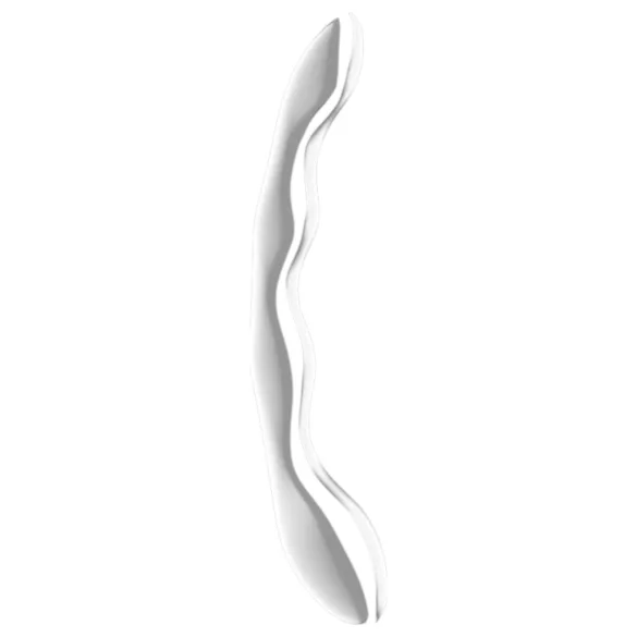 Satisfyer Cosmic Crest 2 - metalinis dildo - banguotas - sidabrinis