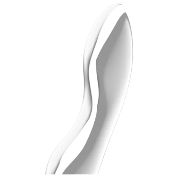 Satisfyer Cosmic Crest 2 - metalinis dildo - banguotas - sidabrinis