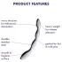 Satisfyer Cosmic Crest 2 - metalinis dildo - banguotas - sidabrinis