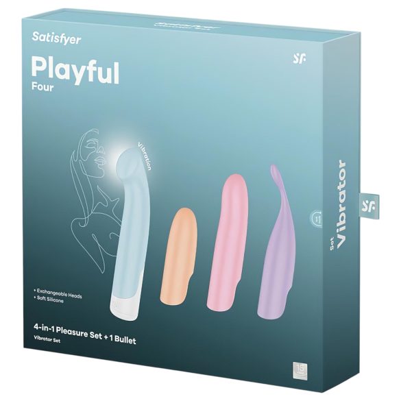 Satisfyer Playful Four - vibratorių rinkinys - 4 dalių