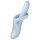 Satisfyer Heat Flex 4 - šildantis klitorio vibratoriaus (sidabrinis)
