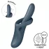 Satisfyer Heat Flex 4 - vibruojantis klitorinis masažuoklis su šildymu - pilkas