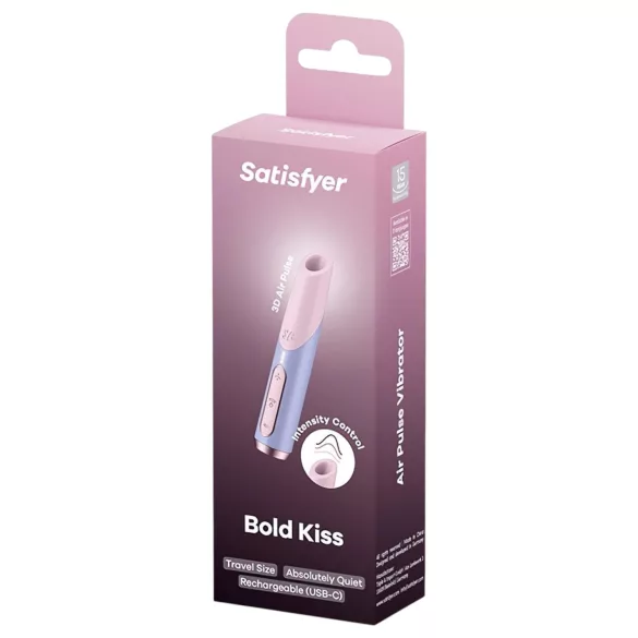 Satisfyer Bold Kiss - klitorinis oro bangų vibratorius - rožinis