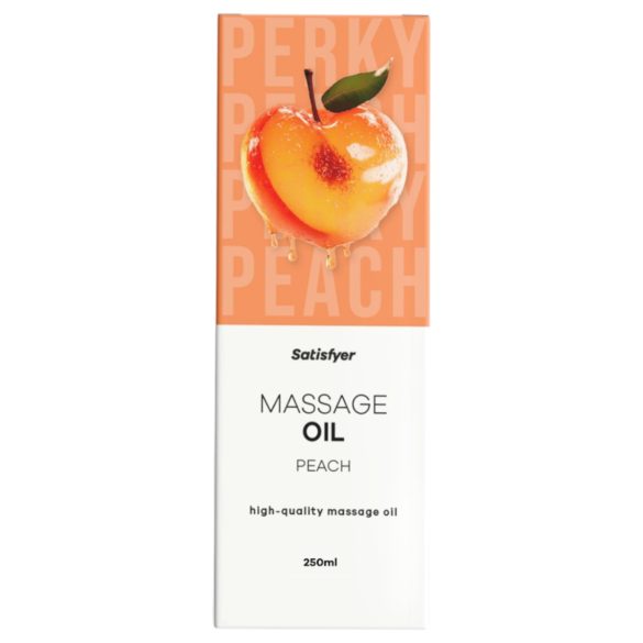 Satisfyer - masažo aliejus - persikų aromatas - 250 ml