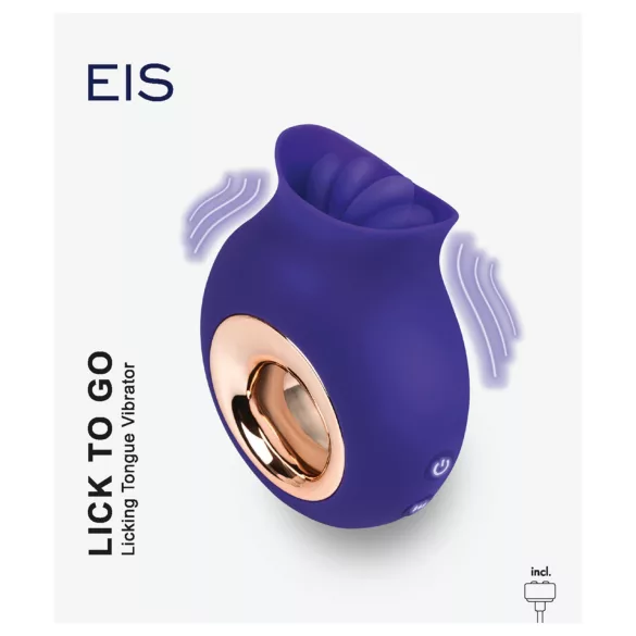 EIS Lick To Go - klitorio vibratorius - silikoninis - violetinis
