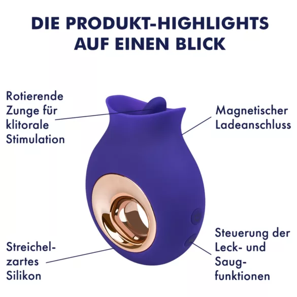 EIS Lick To Go - klitorio vibratorius - silikoninis - violetinis