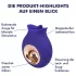 EIS Lick To Go - klitorio vibratorius - silikoninis - violetinis